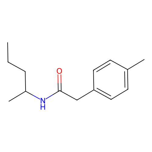 2-(4-methylphenyl)-N-(pentan-2-yl)acetamide structure