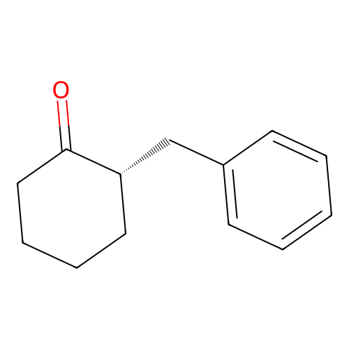 Cyclohexanone, 2-(phenylmethyl)-, (S)- structure