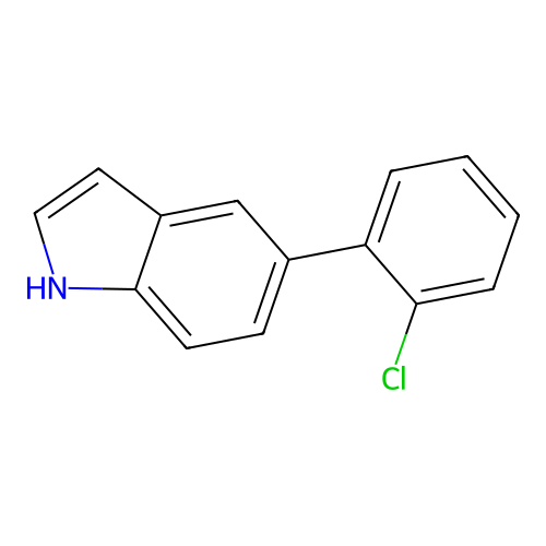 5-(2-chlorophenyl)-1H-indole structure