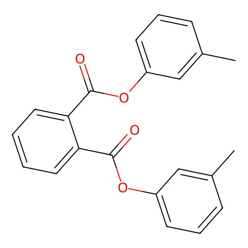 1,2-Benzenedicarboxylic acid, bis(3-methylphenyl) ester structure