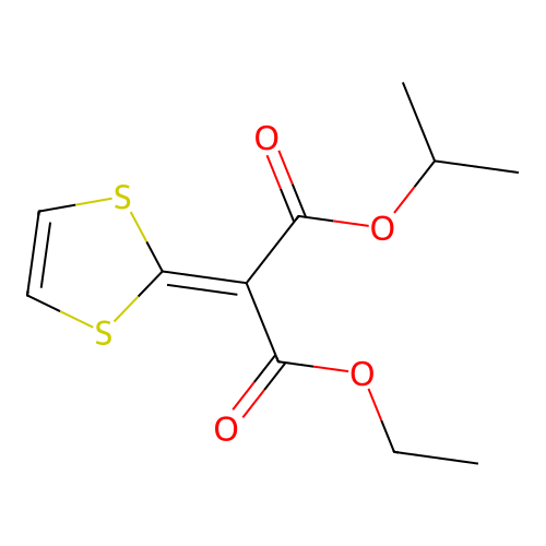 Propanedioic acid, 1,3-dithiol-2-ylidene-, ethyl 1-methylethyl ester structure