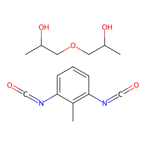 1,1'-Oxydi(propan-2-ol)--1,3-diisocyanato-2-methylbenzene (1/1) structure