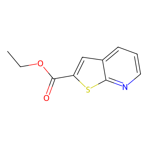 Ethyl thieno[2,3-b]pyridine-2-carboxylate structure