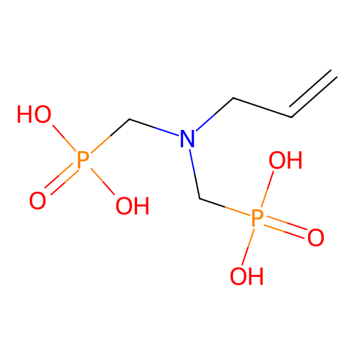 [(Prop-2-en-1-ylimino)dimethanediyl]bis(phosphonic acid) structure