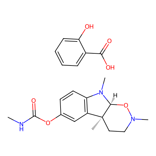 Eseridine salicylate structure