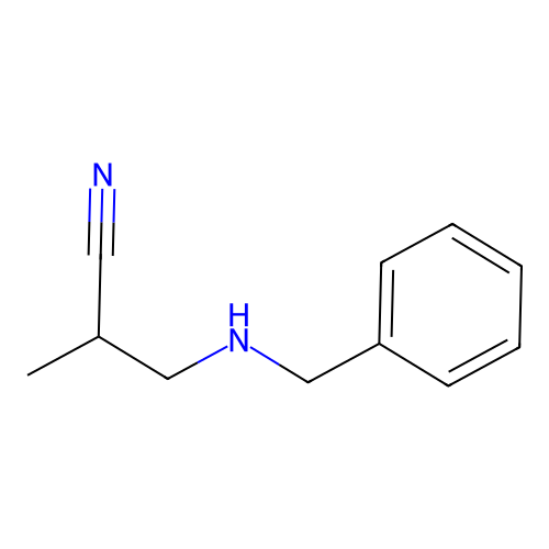 Propanenitrile, 2-methyl-3-[(phenylmethyl)amino]- structure