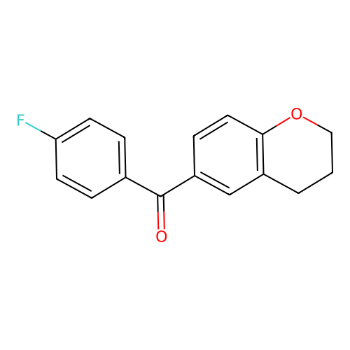 Methanone, (3,4-dihydro-2H-1-benzopyran-6-yl)(4-fluorophenyl)- structure