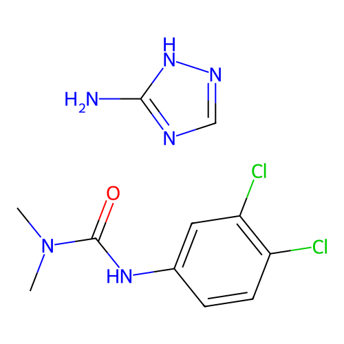 Urea, N'-(3,4-dichlorophenyl)-N,N-dimethyl-, mixt. with 1H-1,2,4-triazol-3-amine structure