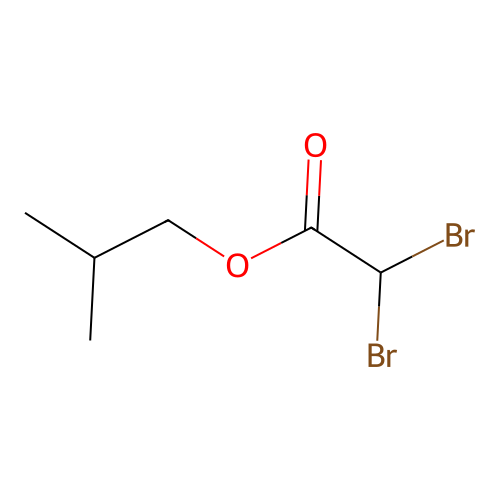 Acetic acid, dibromo, 2-methylpropyl ester structure