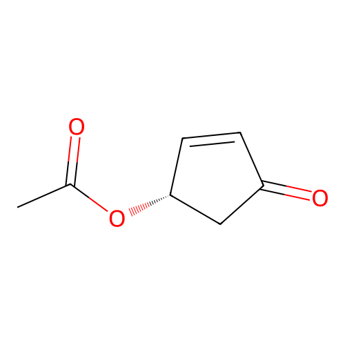 (4S)-4-Acetoxy-2-cyclopenten-1-one structure