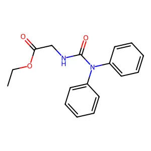 Ethyl N-(diphenylcarbamoyl)glycinate structure