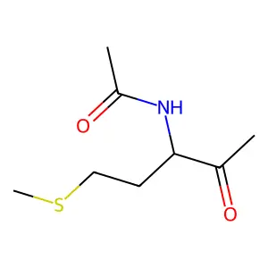 N-[1-(甲硫基)-4-氧代戊-3-基]乙酰胺 structure