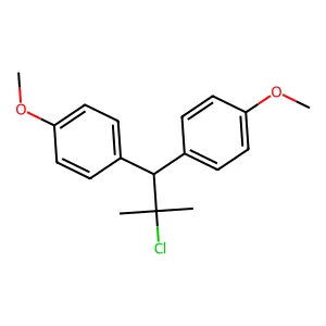 Benzene, 1,1'-(2-chloro-2-methylpropylidene)bis(4-methoxy- structure