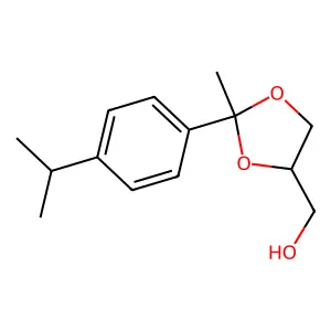 1,3-Dioxolane-4-methanol, 2-p-cumenyl-2-methyl- structure