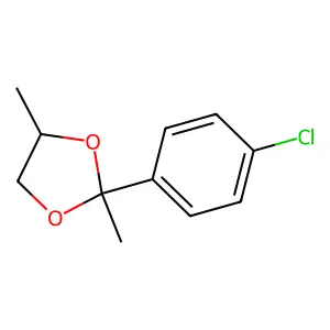 1,3-Dioxolane, 2-(p-chlorophenyl)-2,4-dimethyl- structure