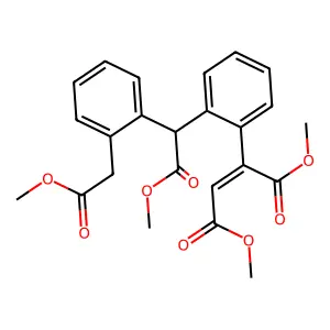 dimethyl 2-[2-[2-methoxy-1-[2-(2-methoxy-2-oxoethyl)phenyl]- structure