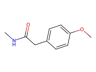 2-(4-methoxyphenyl)-N-methylacetamide structure