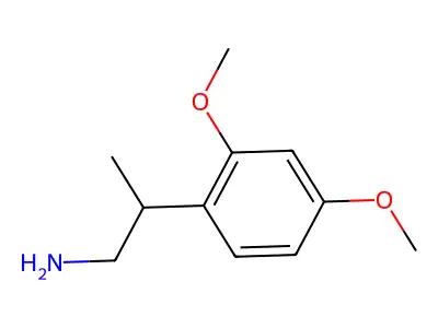 2-(2,4-Dimethoxyphenyl)propan-1-amine structure
