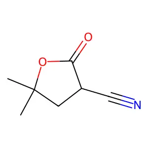 5,5-Dimethyl-2-oxotetrahydrofuran-3-carbonitrile structure