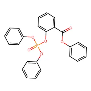 Phenyl 2-diphenoxyphosphoryloxybenzoate structure