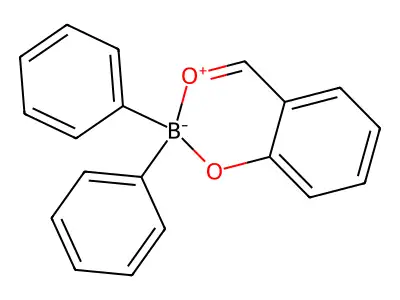 2,2-Diphenyl-1-oxa-3-oxonia-2-boratanaphthalene structure
