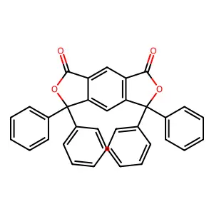 3,3,5,5-Tetraphenyl-1H,3H-benzo[1,2-c:4,5-c']difuran-1,7(5H)-dione structure
