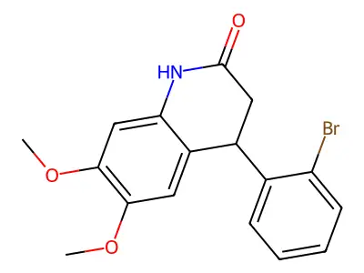 4-(2-bromophenyl)-6,7-dimethoxy-3,4-dihydro-1H-quinolin-2-one structure