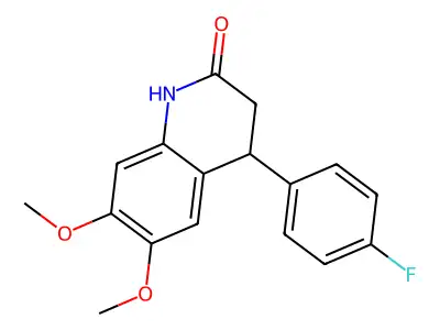 4-(4-fluorophenyl)-6,7-dimethoxy-3,4-dihydro-1H-quinolin-2-one structure