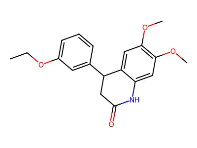 4-(3-ethoxyphenyl)-6,7-dimethoxy-3,4-dihydro-1H-quinolin-2-one structure