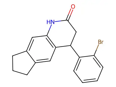 4-(2-Bromophenyl)-1,3,4,6,7,8-hexahydrocyclopenta[g]quinolin-2-one structure