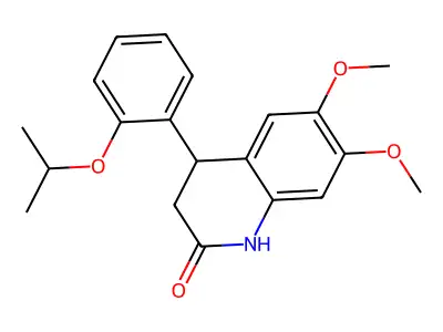 4-(2-Isopropoxy-phenyl)-6,7-dimethoxy-3,4-dihydro-1H-quinolin-2-one structure