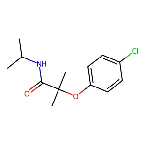 2-(4-chlorophenoxy)-2-methyl-N-propan-2-ylpropanamide structure