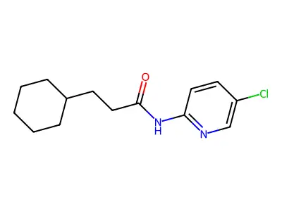 N-(5-chloropyridin-2-yl)-3-cyclohexylpropanamide structure