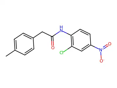 N-(2-chloro-4-nitrophenyl)-2-(4-methylphenyl)acetamide structure