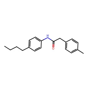 N-(4-butylphenyl)-2-(4-methylphenyl)acetamide structure
