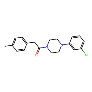 1-[4-(3-Chlorophenyl)piperazin-1-yl]-2-(4-methylphenyl)ethanone structure