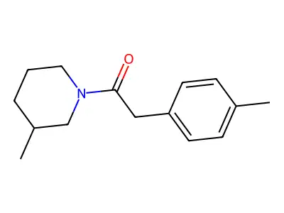 2-(4-Methylphenyl)-1-(3-methylpiperidin-1-yl)ethanone structure