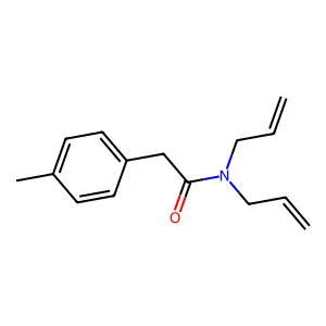2-(4-methylphenyl)-N,N-bis(prop-2-enyl)acetamide structure