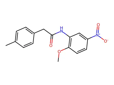 N-(2-methoxy-5-nitrophenyl)-2-(4-methylphenyl)acetamide structure