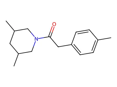1-(3,5-Dimethylpiperidin-1-yl)-2-(4-methylphenyl)ethan-1-one structure