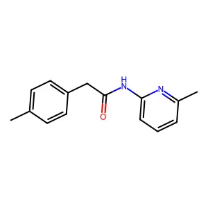 2-(4-methylphenyl)-N-(6-methylpyridin-2-yl)acetamide structure