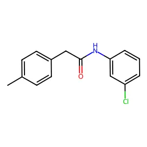 N-(3-chlorophenyl)-2-(4-methylphenyl)acetamide structure