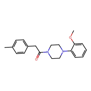 1-[4-(2-Methoxyphenyl)piperazin-1-yl]-2-(4-methylphenyl)ethanone structure