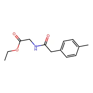 Ethyl 2-[2-(4-methylphenyl)acetylamino]acetate structure