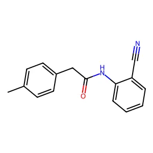 N-(2-cyanophenyl)-2-(4-methylphenyl)acetamide structure