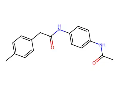 N-[4-(acetylamino)phenyl]-2-(4-methylphenyl)acetamide structure