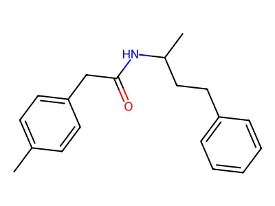 2-(4-methylphenyl)-N-(4-phenylbutan-2-yl)acetamide structure