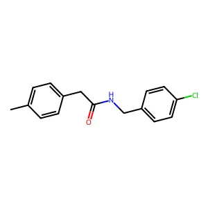 N-[(4-chlorophenyl)methyl]-2-(4-methylphenyl)acetamide structure