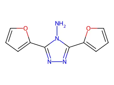 4H-1,2,4-Triazole, 4-amino-3,5-bis(2-furyl)- structure