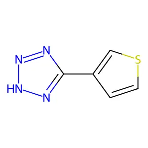 5-(thiophen-3-yl)-2H-1,2,3,4-tetrazole structure